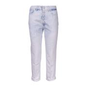 Dondup Cropped Jeans Blue, Dam