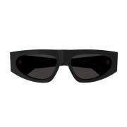 Bottega Veneta Ny Klassisk Tri-Fold Solglasögon Black, Unisex