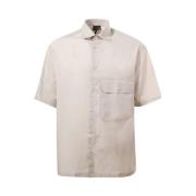 Emporio Armani Short Sleeve Shirts Gray, Herr