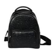 Armani Exchange Snygg Svart Logo Print Ryggsäck Black, Dam