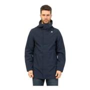 K-Way Tommy Bonded Jersey V-parka Blue, Herr