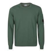 C.p. Company Round-neck Knitwear Green, Herr