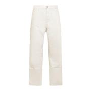 Carhartt Wip Straight Jeans White, Herr