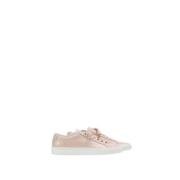 Common Projects Blush lädersneakers med vit sula Pink, Dam