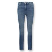 Homage Mörkblå High Waist Skinny Jeans Blue, Dam