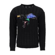 Andersson Bell Mysig Stickad Tröja Pullover Black, Herr