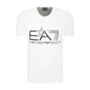 Emporio Armani EA7 Sweatshirt T-shirt Kombination White, Herr