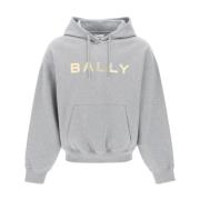Bally Hoodie Sweatshirt Gray, Herr
