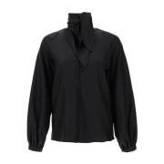 Max Mara Klassisk Vit Button-Up Skjorta Black, Dam
