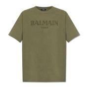 Balmain T-shirt med logotyp Green, Herr