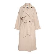 InWear Smart Trenchcoat Simply Taupe Beige, Dam