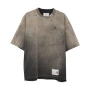 Mihara Yasuhiro Solblekt T-shirt Modello Gray, Herr