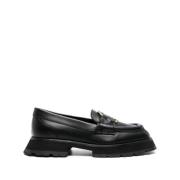 Moncler Bell Loafers Skor för Kvinnor Black, Dam