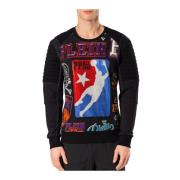 Philipp Plein Sweatshirts Black, Herr