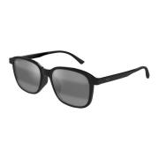 Maui Jim Makuahine AF 654-02 Shiny Black Sunglasses Black, Herr