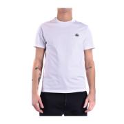 Neil Barrett Stilren Vit/Svart T-shirt Ss22 White, Herr