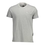 Harmont & Blaine Grå Bomull T-Shirt med Kontrasterande Detaljer Gray, ...