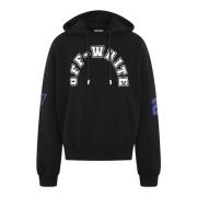 Off White Fotboll Over Hoodie Black, Herr