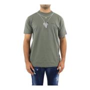 Marcelo Burlon T-Shirts Green, Herr