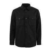 AlphaTauri Svart Overshirt Waver Black, Herr