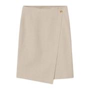 Aeron Midi Skirts Gray, Dam