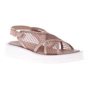 Baldinini Sandal in nude mesh Beige, Dam