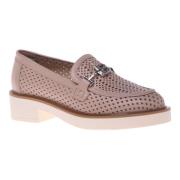 Baldinini Loafer in nude calfskin Beige, Dam