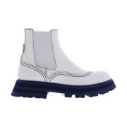 Alexander McQueen Ankle Boots White, Dam