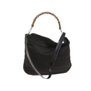 Gucci Vintage Pre-owned Nylon gucci-vskor Black, Dam