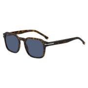 Hugo Boss Dark Havana/Blue Sunglasses Multicolor, Herr