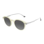Maui Jim Momi Gs622-21 Shiny Trans Yellow w/Silver Sunglasses Gray, Un...