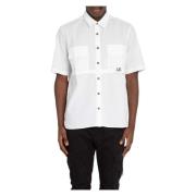 C.p. Company Short Sleeve Shirts White, Herr