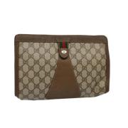 Gucci Vintage Pre-owned Canvas gucci-vskor Beige, Dam