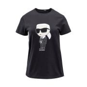 Karl Lagerfeld Ekologisk Bomull T-shirt Black, Dam