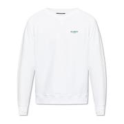 Balmain Sweatshirt med logotyp White, Herr