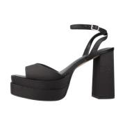 La Strada Elegant High Heel Sandaler Black, Dam