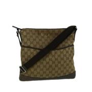 Gucci Vintage Pre-owned Canvas gucci-vskor Beige, Dam