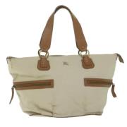 Burberry Vintage Pre-owned Canvas totevskor Beige, Dam