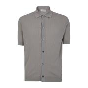 Filippo De Laurentiis Short Sleeve Shirts Gray, Herr