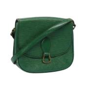 Louis Vuitton Vintage Pre-owned Laeder axelremsvskor Green, Dam