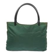 Prada Vintage Pre-owned Tyg prada-vskor Green, Dam