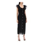 Alessandra Rich Maxi Dresses Black, Dam