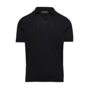 La Fileria Polo Shirts Black, Herr