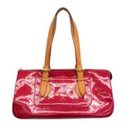 Louis Vuitton Vintage Pre-owned Canvas axelremsvskor Red, Dam