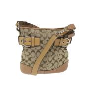 Coach Pre-owned Pre-owned Canvas axelremsvskor Beige, Dam