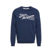 Barbour Frankie Crew Sweatshirt Blue, Herr