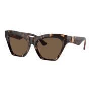 Burberry Cat-Eye Solglasögon Brun Havana Brown, Dam