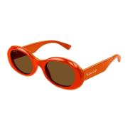 Gucci Glamorösa solglasögon med exklusiv acetatfinish Orange, Unisex