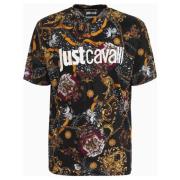 Just Cavalli T-Shirts Black, Herr