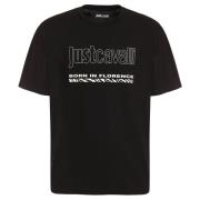 Just Cavalli T-Shirts Black, Herr